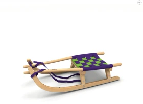 Kathrein Jugend Touren Schlitten violett/neon grün (Junior)