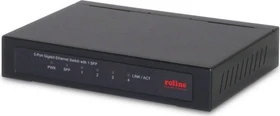 Roline / Secomp Desktop Gigabit Switch, 4x RJ-45, 1x SFP (21.14.3522)