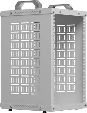 Lanberg Open Rack Series OR10 10" Open Frame Rack 9HE, 4-Pfosten, Flat Pack, IP20, RAL 7035, 300mm tief