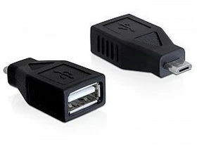 DeLOCK USB 2.0 Adapter, Micro-B [Stecker] auf USB-A [Buchse] (65296)