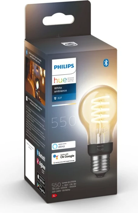 Philips Hue White Ambiance 550 Filament E27 7W A60