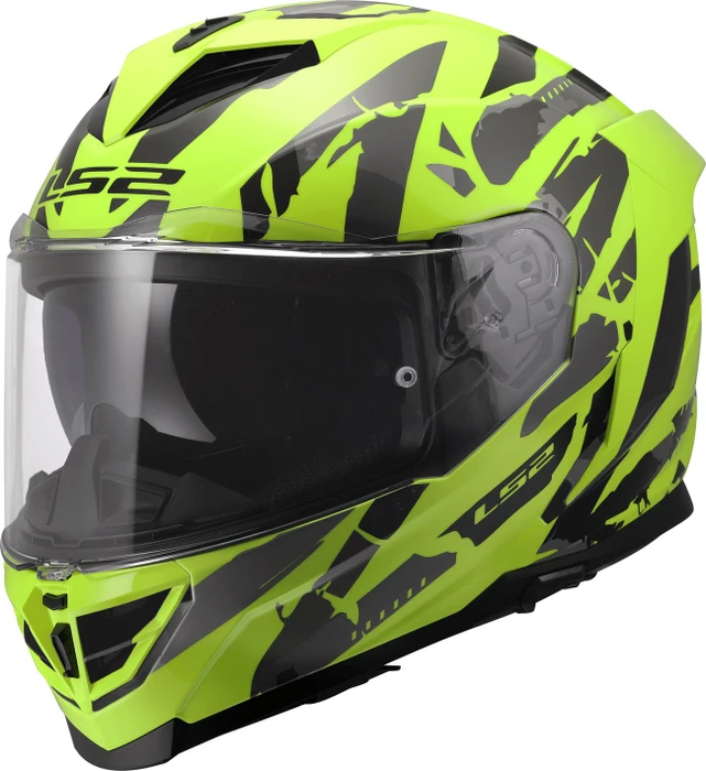 LS2 FF818 Storm III Kaos gelb/schwarz