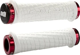 ODI Troy Lee Designs Signature Series Lock-On 130mm Griffe weiß/rot