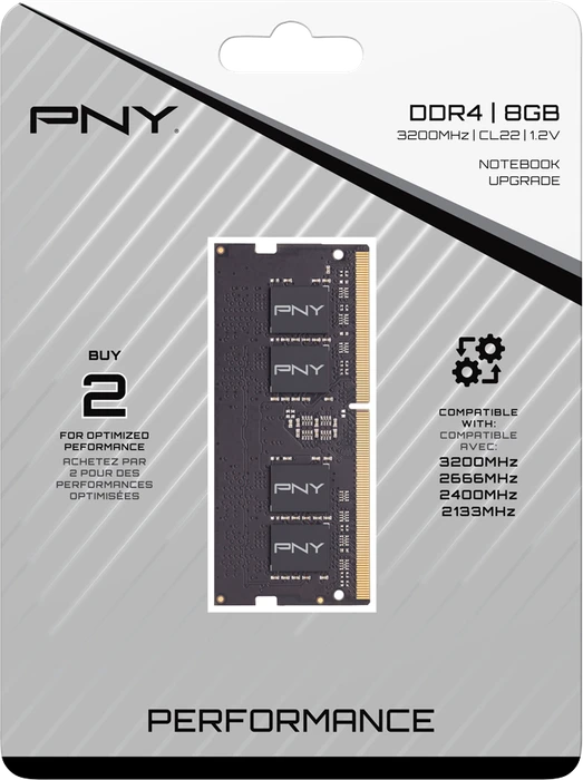 PNY Performance SO-DIMM 8GB, DDR4-3200, CL22-22-22-52