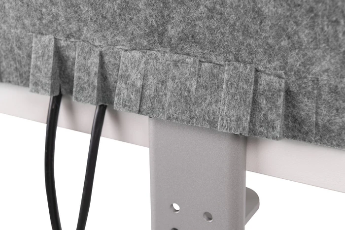 BakkerElkhuizen BE Safety Tischtrennwand, grau/silber, 180x60cm (BNESSBLGY180)