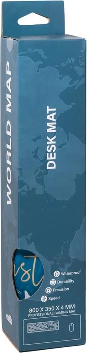 Grupo Erik Editores World Map XL, 800x350mm, Motiv blau