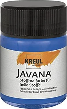 Kreul Javana Stoffmalfarbe für helle Stoffe, royalblau, 50ml