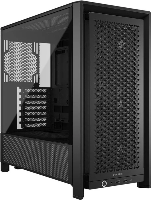 Corsair Frame 4000D RS Wood, schwarz/braun, Glasfenster