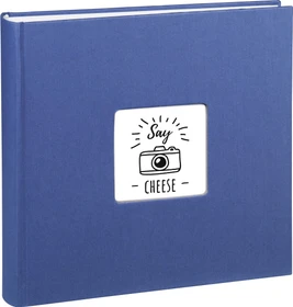 Hama Jumbo Fotoalbum, 30x30, 100 weiße Seiten, Fine Art blau
