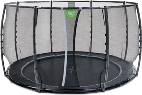 Exit Toys Dynamic mit Sicherheitsnetz 366cm Bodentrampolin schwarz