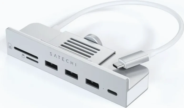 Satechi Clamp Hub für iMac, silber, USB-C 3.0 [Stecker]