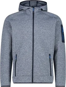 CMP Melange Knit Tech Hooded Heavy Fleece Jacke blue ink/b. blue/zaffiro (Herren)