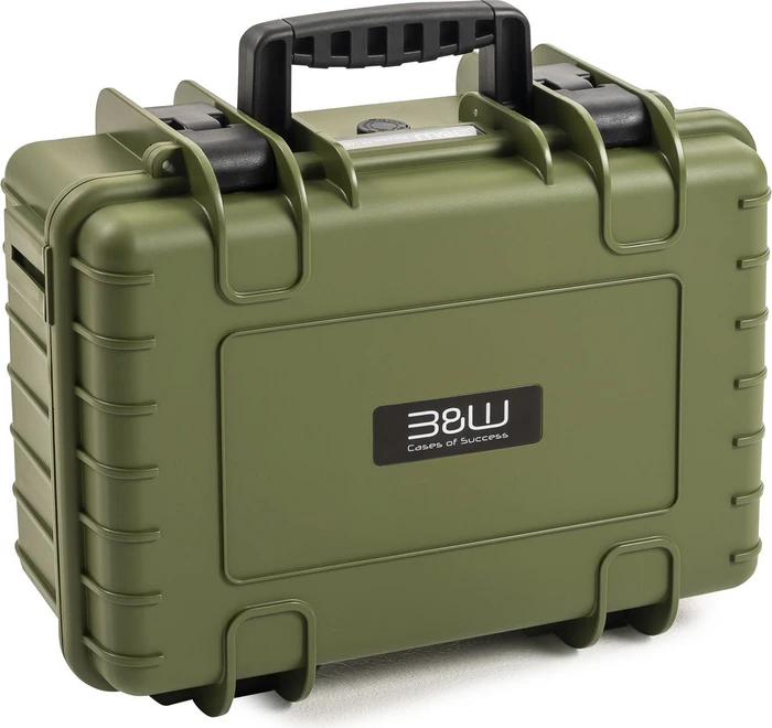 B&W International Outdoor Case PP.166 Typ 4000 Koffer mit Schaumstoffeinsatz bronze grün