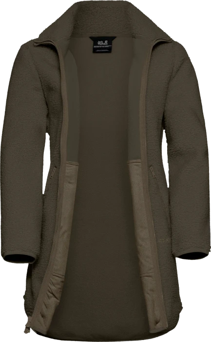 Jack Wolfskin High Curl Coat Funktionsmantel obsidian moss (Junior)