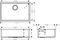 Hansgrohe S71 S719-U660 660 Unterbau Becken mittig edelstahl Vorschaubild
