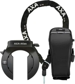 AXA Atlas + ULC 5.5-130 Einsteckkette Set inkl. Tasche Rahmenschloss, Schlüssel