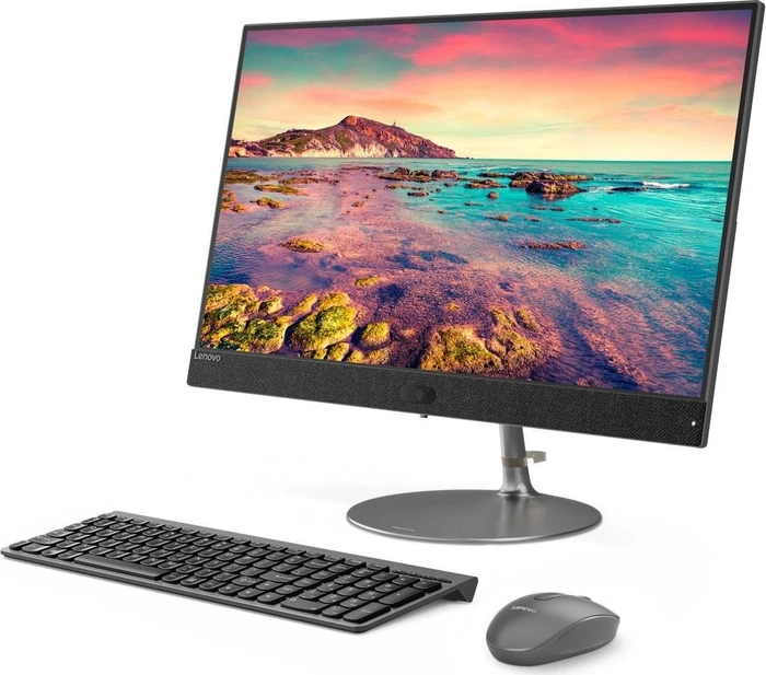Lenovo IdeaCentre AIO 730S-24IKB, grau, Core i5-8250U, 8GB RAM, 128GB SSD, 1TB HDD, Radeon 530, PL