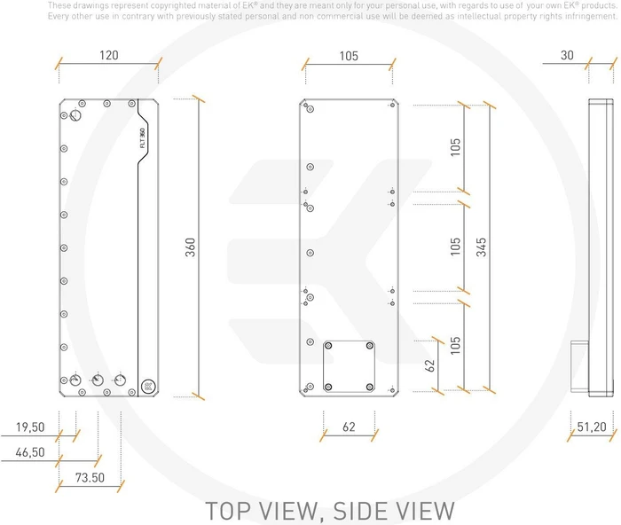 EK Water Blocks Quantum Line EK-Quantum Kinetic FLT 360 DDC PWM D-RGB, Acryl, mit Pumpe
