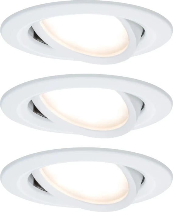 Paulmann LED Coin Slim rund 6.8W Einbauleuchte weiß, 3 Stück (93875)