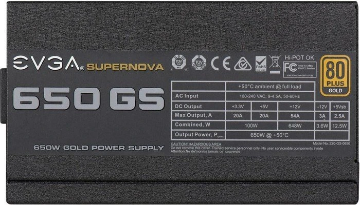EVGA SuperNOVA GS 650 650W, ATX 2.3