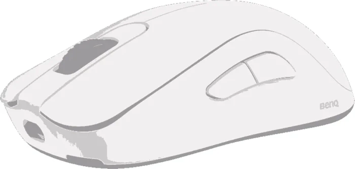 BenQ Zowie S2-DW 4K Wireless mit Ladestation, Glossy White Edition, USB