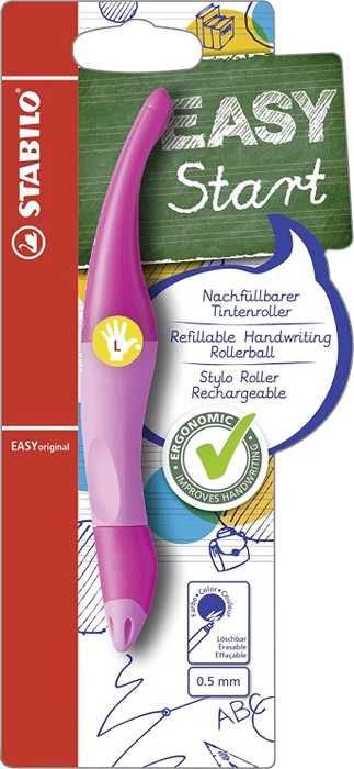STABILO EASYoriginal Tintenroller (Mine) rosa/pink, Linkshänder, Blister