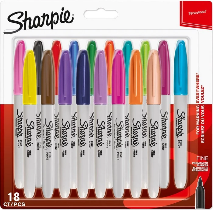 Sharpie Fine Point Permanentmarker sortiert, 18er-Set