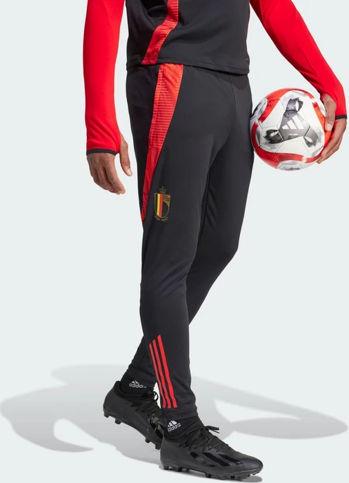 adidas Belgien Tiro 24 Competition Trainingshose lang black/better scarlet (Herren)
