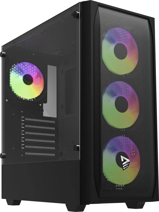 Savio Noctis Flow RGB X1, Glasfenster