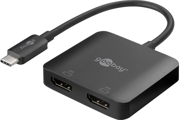 Wentronic Goobay USB-C auf 2x HDMI Adapter