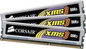 Corsair XMS3 UDIMM 6GB Kit, DDR3-1333, CL9-9-9-24