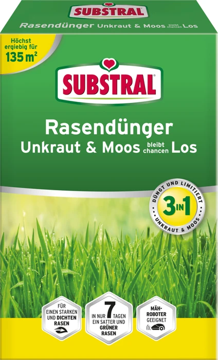 Evergreen Garden Care Substral Rasendünger Unkraut & Moos bleibt chancenLOS, 4kg