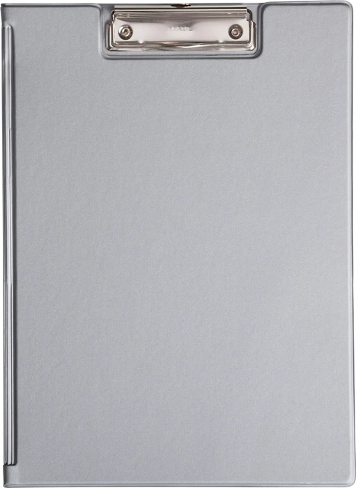 Maul Klemmbrettmappe mit Folienüberzug, A4, grau/silber