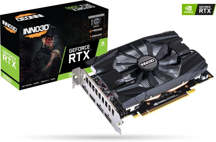 INNO3D GeForce RTX 2060 Compact X1, 6GB GDDR6, HDMI, 3x DP