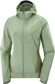 Salomon Bonatti Cross Wind Funktionsjacke lily pad/deep lichen green (Damen)
