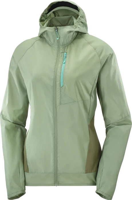 Salomon Bonatti Cross Wind Funktionsjacke lily pad/deep lichen green (Damen)