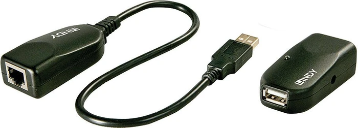 Lindy USB-Extender via RJ-45, USB 2.0, aktiv, bis 100m