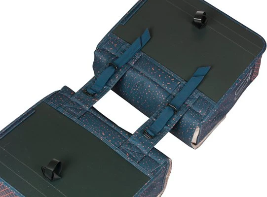 Basil Flair Doppeltasche Gepäcktasche navy