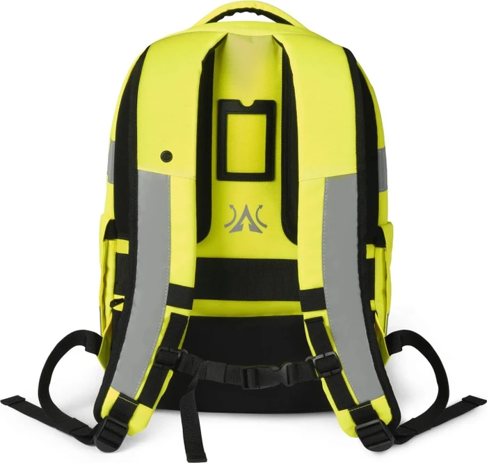 Dicota HI-VIS Base V2 Laptop-Rucksack, gelb