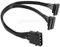 Cubitek Black Cobra Series 4-Pol Molex zu 2x SATA Adapter 30cm, schwarz Vorschaubild