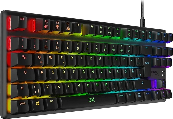 HP HyperX Alloy Origins Core, LEDs RGB, HyperX RED, USB, DE