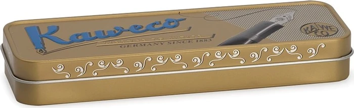 Kaweco Student 30's Blues creme/rot, rechte Hand, fein