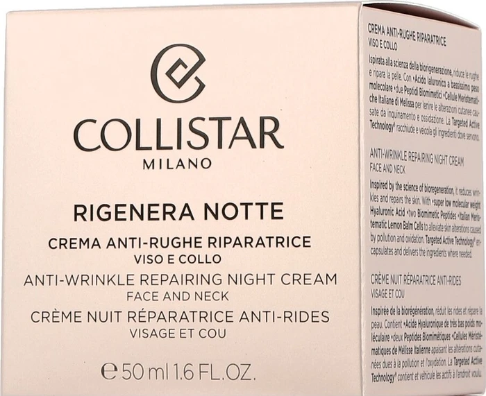 Collistar Rigenera Notte Reparierende Anti-Falten-Nachtcreme, 50ml