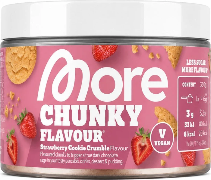 More Nutrition Chunky Flavour Strawberry Cookie Crumble 150g