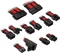 Kolink Core Pro Braided Cable Extension Kit 12V-2x6, Typ 2, Sense-Pins an der Unterseite, Jet Black/Racing Red Vorschaubild