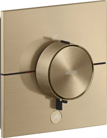 Hansgrohe Axor ShowerSelect ID eckig Thermostat für 1 Verbraucher und einen zusätzlichen Abgang brushed bronze