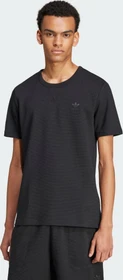 adidas Trefoil Essentials Waffle T-Shirt kurzarm schwarz (Herren)
