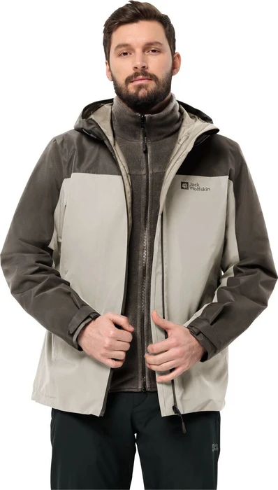 Jack Wolfskin Taubenberg 3in1 Funktionsjacke seal (Herren)