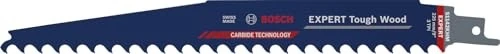 Bosch Professional EXPERT S1142KHM Tough Wood Säbelsägeblatt, 225x1.25mm, 1 Stück