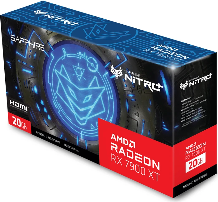 Sapphire Nitro+ Radeon RX 7900 XT Vapor-X, 20GB GDDR6, 2x HDMI, 2x DP, lite retail